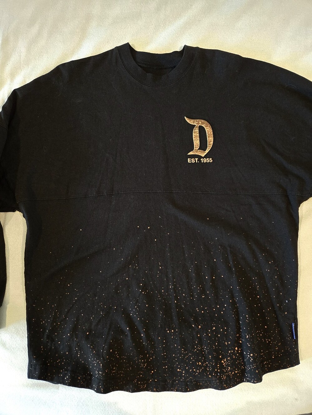 Disneyland Belle of the Ball Bronze Spirit Jersey Adult Medium Metallic Splatter - Picture 2 of 3
